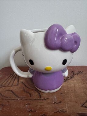Sanrio Hello Kitty Purple Bow Ceramic Mug